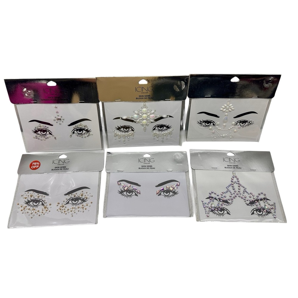 Set Of 6‎ Icing Skin Gems